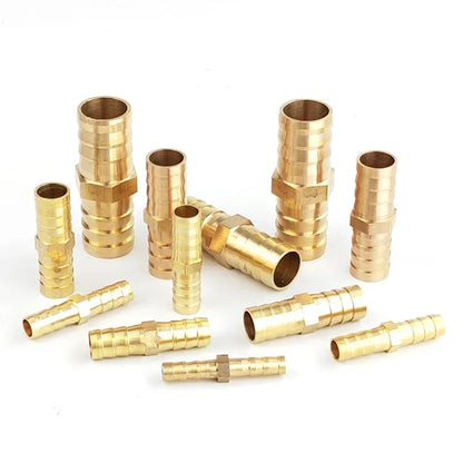 10pcs Brass Double Pagoda Joint For 6/8/10/12mm Hose Copper Pagoda Water Tube Fittings Quick Connector Garden Irrigation Adapter
