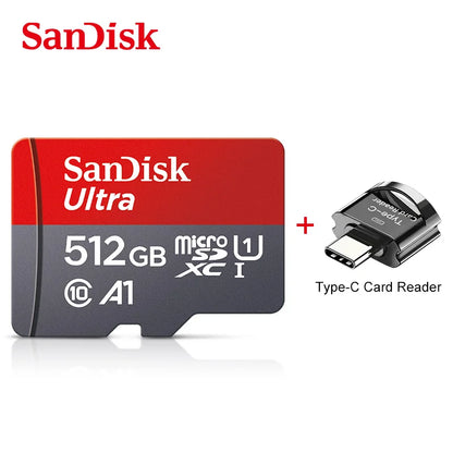 SanDisk Micro-SD Card 32GB 64GB 256GB 128GB A1 Memory Cards Class 10 Flash Drive Cards 32GB cartao de memoria For Phone