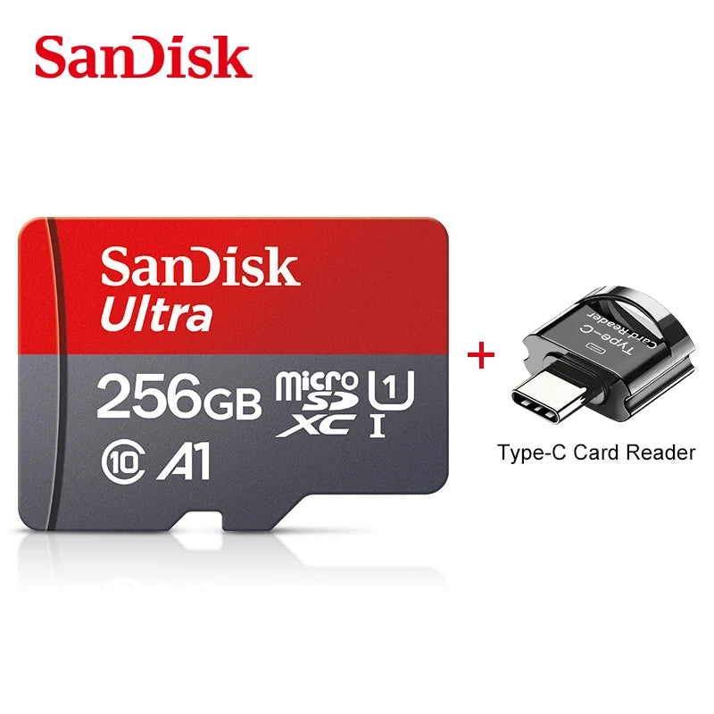SanDisk Micro-SD Card 32GB 64GB 256GB 128GB A1 Memory Cards Class 10 Flash Drive Cards 32GB cartao de memoria For Phone