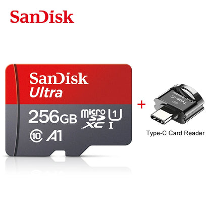 SanDisk Micro-SD Card 32GB 64GB 256GB 128GB A1 Memory Cards Class 10 Flash Drive Cards 32GB cartao de memoria For Phone